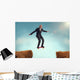 Senior Man Enjoying Risk Wall Decal