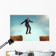 Senior Man Enjoying Risk Wall Decal