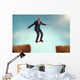 Senior Man Enjoying Risk Wall Decal