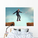 Senior Man Enjoying Risk Wall Decal