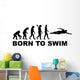 Swimming Evolution Wall Decal