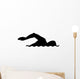 Swimming Silhouette Wall Decal Design 2