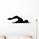 Swimming Silhouette Wall Decal Design 2