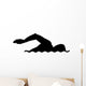 Swimming Silhouette Wall Decal Design 2