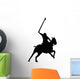 Polo Player Silhouette Wall Decal