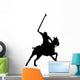 Polo Player Silhouette Wall Decal