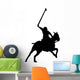 Polo Player Silhouette Wall Decal