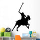 Polo Player Silhouette Wall Decal