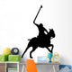 Polo Player Silhouette Wall Decal