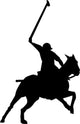 Polo Player Silhouette Wall Decal