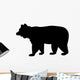 Brown Bear Silhouette Wall Decal