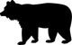 Brown Bear Silhouette Wall Decal