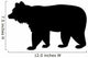 Brown Bear Silhouette Wall Decal