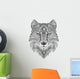 Fancy Tattoo Wolf Wall Decal