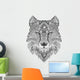 Fancy Tattoo Wolf Wall Decal