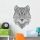 Fancy Tattoo Wolf Wall Decal