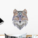 Mandala Tattoo Wolf Wall Decal