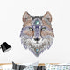 Mandala Tattoo Wolf Wall Decal