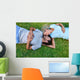 Grass Laying Couple Wall Decal