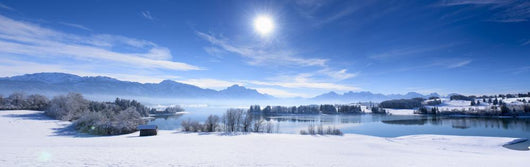 Snow Covered Alps Wall Decal Panoramic Wall Decal