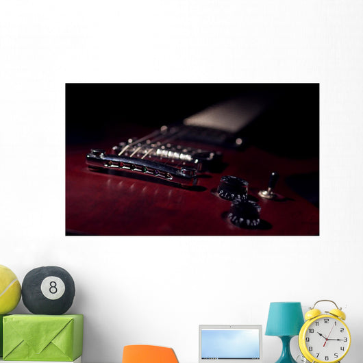 Electric Guitar Closeup Wall Decal