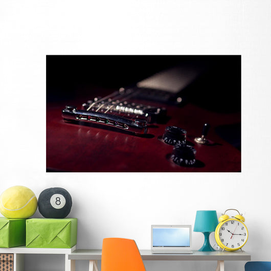 Electric Guitar Closeup Wall Decal