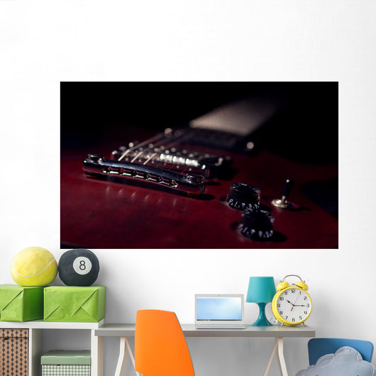 Electric Guitar Closeup Wall Decal