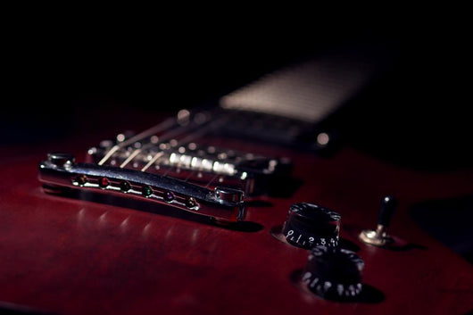 Electric Guitar Closeup Wall Decal