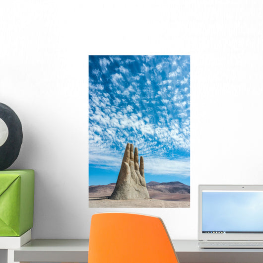 Hand Sculpture, the symbol of Atacama Desert Wall Mural