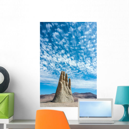 Hand Sculpture, the symbol of Atacama Desert Wall Mural