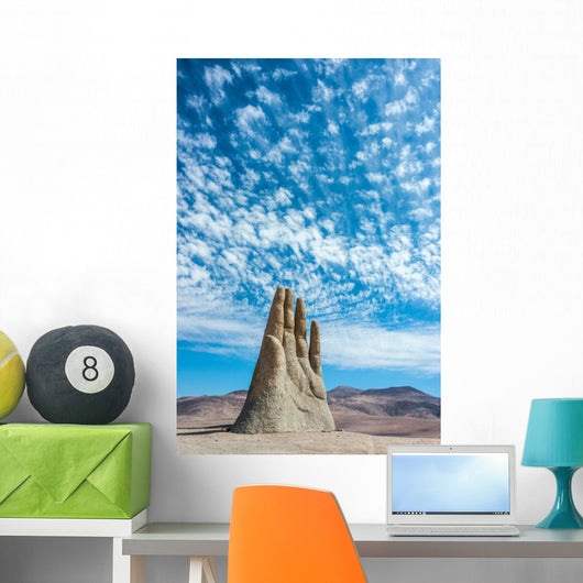 Hand Sculpture, the symbol of Atacama Desert Wall Mural
