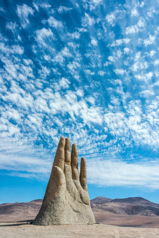 Hand Sculpture, the symbol of Atacama Desert Wall Mural