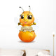 Bee White Wall Decal Design 3
