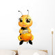 Bee White Wall Decal Design 1