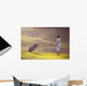 Young Female Playing Golf Wall Decal