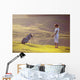 Young Female Playing Golf Wall Decal