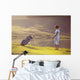 Young Female Playing Golf Wall Decal