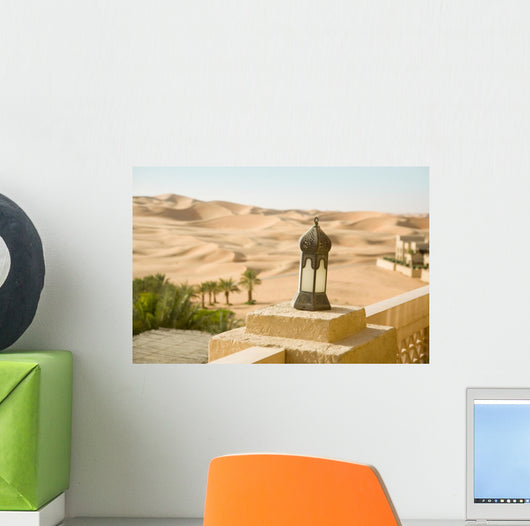 Sand Desert Oasis with Wall Decal