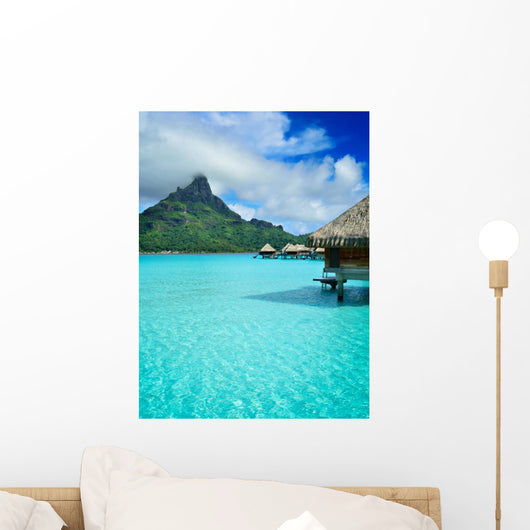 Luxury Overwater Vacation Resort Wall Decal