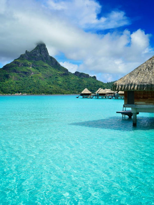 Luxury Overwater Vacation Resort Wall Decal