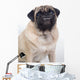 Grinning Pug 1 Wall Decal