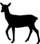 Silhouette Roe Deer Wall Decal