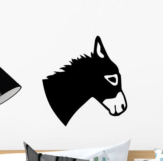 Real Donkey Head Wall Decal