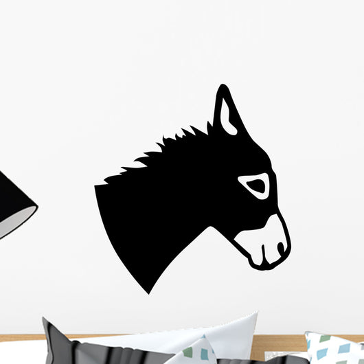 Real Donkey Head Wall Decal