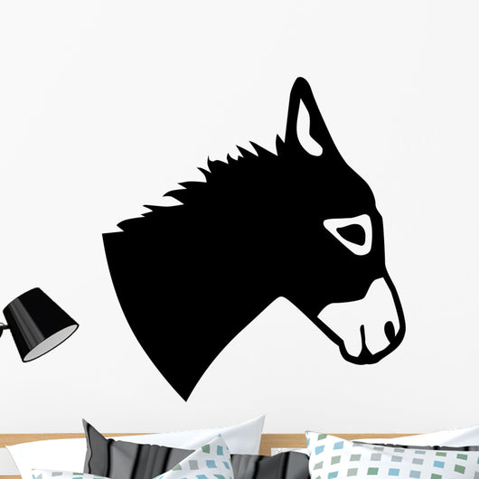 Real Donkey Head Wall Decal