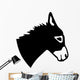 Real Donkey Head Wall Decal