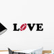 American Football Love Wall Decal