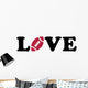 American Football Love Wall Decal
