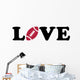 American Football Love Wall Decal