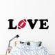 American Football Love Wall Decal